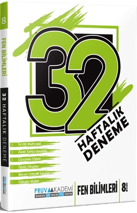 Pruva Akademi Yayınları 8. Sınıf 32 Hafta Fen Bilimleri - Pruva Akademi Yayınları kitap kapağı