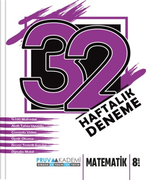Pruva Akademi Yayınları 8. Sınıf 32 Hafta Matematik - Pruva Akademi Yayınları kitap kapağı