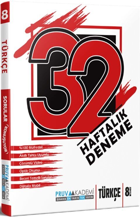 Pruva Akademi Yayınları 8. Sınıf 32 Hafta Türkçe - Pruva Akademi Yayınları kitap kapağı