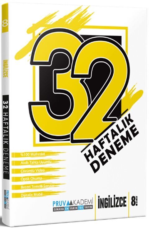Pruva Akademi Yayınları 8. Sınıf 32 Hafta İngilizce - Pruva Akademi Yayınları kitap kapağı