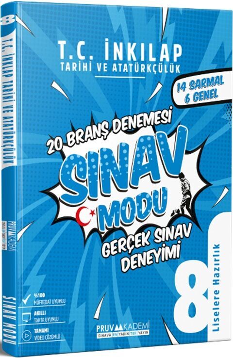 Pruva Akademi Yayınları 8. Sınıf Sınav Modu Branş Denemesi İnkılap Tarihi - Pruva Akademi Yayınları kitap kapağı