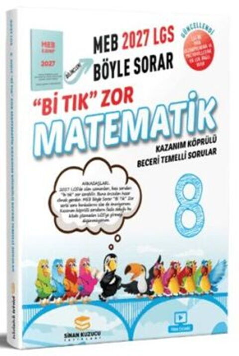 Sinan Kuzucu Yayınları 8. Sınıf Bi Tık Zor Matematik Soru Bankası - Sinan Kuzucu Yayınları kitap kapağı