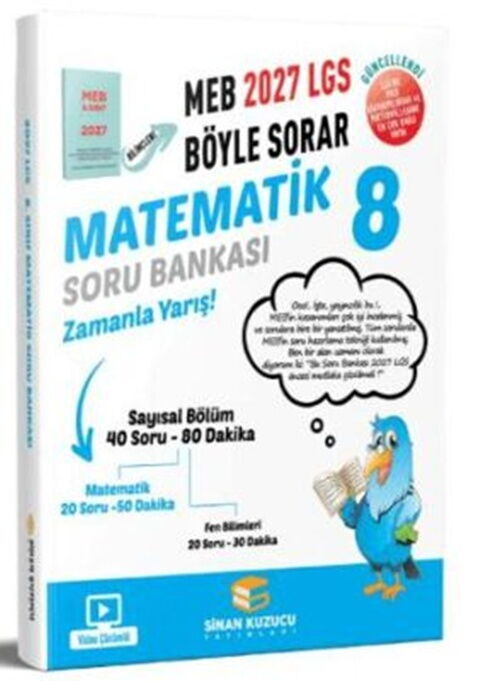 Sinan Kuzucu Yayınları 8. Sınıf Matematik Soru Bankası - Sinan Kuzucu Yayınları kitap kapağı