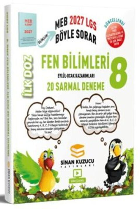 Sinan Kuzucu Yayınları 8. Sınıf İLK DOZ Fen Bilimleri Sarmal Deneme - Sinan Kuzucu Yayınları kitap kapağı