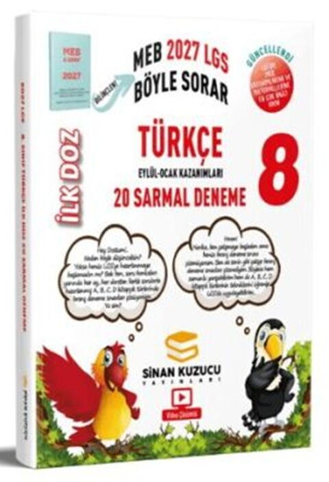 Sinan Kuzucu Yayınları 8. Sınıf İLK DOZ Türkçe Sarmal Deneme - Sinan Kuzucu Yayınları kitap kapağı