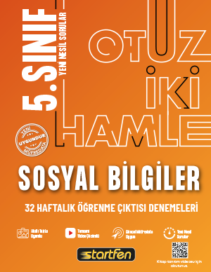 Startfen Yayınları 5. Sınıf Sosyal Bilgiler 32 Hamle Öğrenme Çıktısı Denemeleri - Startfen Yayınları kitap kapağı