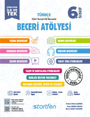 Startfen Yayınları 6. Sınıf Beceri Atölyesi - Startfen Yayınları kitap kapağı