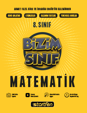 Startfen Yayınları 8. Sınıf Bizim Sınıf Matematik Etkinlikli Soru Bankası - Startfen Yayınları kitap kapağı