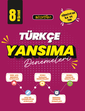 Startfen Yayınları 8. Sınıf Türkçe Yansıma Denemeleri - Startfen Yayınları kitap kapağı