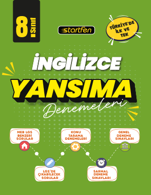 Startfen Yayınları 8. Sınıf İngilizce Yansıma Denemeleri - Startfen Yayınları kitap kapağı