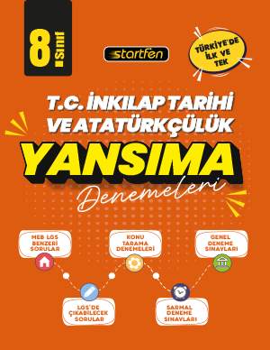 Startfen Yayınları 8. Sınıf İnkılap Tarihi Yansıma Denemeleri - Startfen Yayınları kitap kapağı