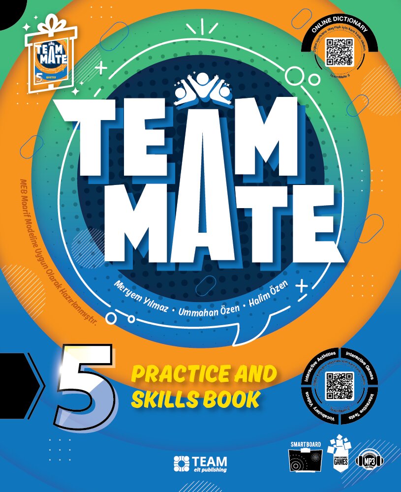 Team Elt Publishing TeamMate 5 Practice and Skills Book (+Quizzes) - Team Elt Publishing kitap kapağı