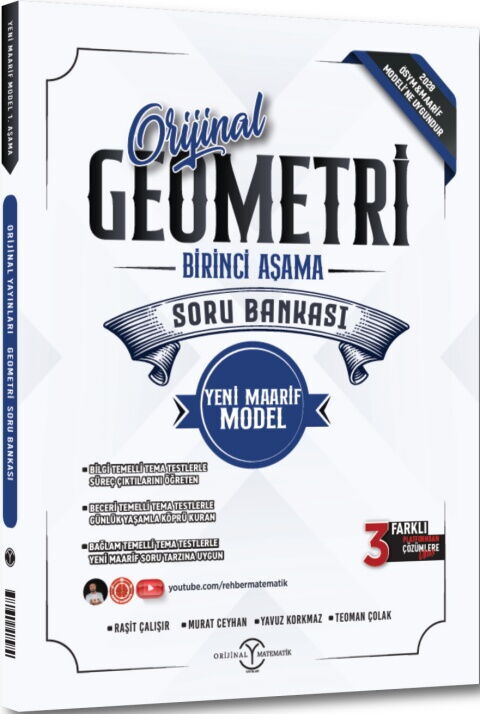 Orijinal Yayınları Geometri Maarif Birinci Aşama Soru Bankası - Orijinal Yayınları kitap kapağı