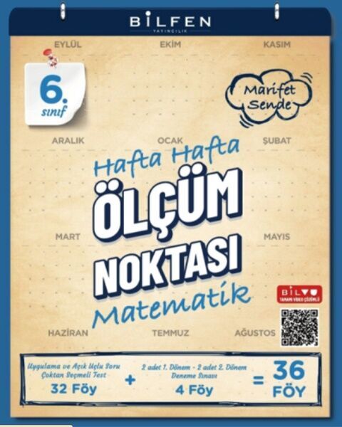 6. Sınıf Matematik Ölçüm Noktası - BİLFEN YAYINCILIK kitap kapağı
