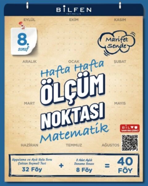 8. Sınıf Matematik Ölçüm Noktası - BİLFEN YAYINCILIK kitap kapağı