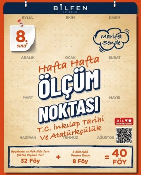 8. Sınıf T.C. İnkılap Tarihi ve Atatürkçülük Ölçüm Noktası - BİLFEN YAYINCILIK kitap kapağı