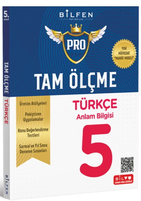 5. Sınıf Türkçe Tam Ölçme Pro Etkinlikli Soru Bankası - BİLFEN YAYINCILIK kitap kapağı