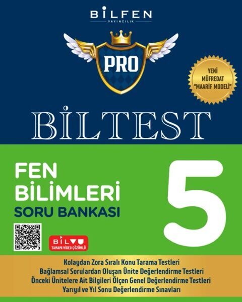 5. Sınıf Fen Bilimleri Biltest Pro Soru Bankası - BİLFEN YAYINCILIK kitap kapağı
