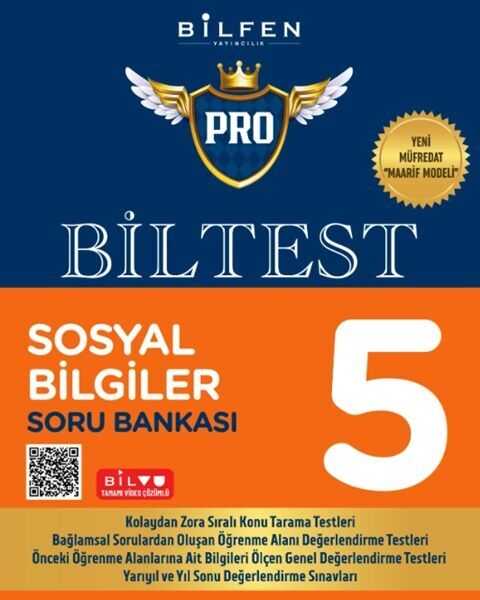 5. Sınıf Sosyal Bilgiler Biltest Pro Soru Bankası - BİLFEN YAYINCILIK kitap kapağı