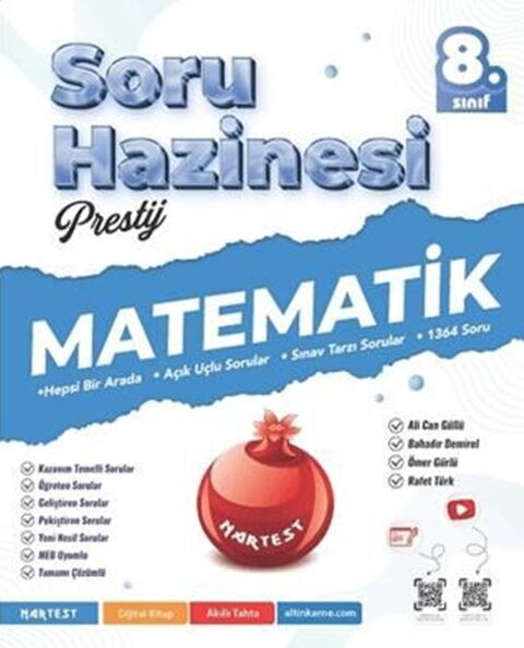 8. Sınıf Prestij Matematik Soru Hazinesi - Nartest Yayınevi kitap kapağı