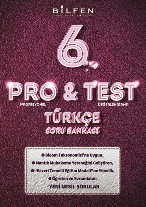 6. Sınıf Türkçe ProTest Soru Bankası - BİLFEN YAYINCILIK kitap kapağı