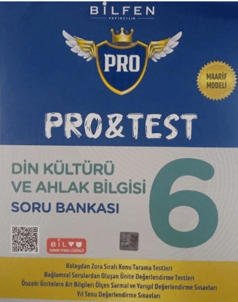 6. Sınıf Din Kültürü ve Ahlak Bilgisi ProTest Soru Bankası - BİLFEN YAYINCILIK kitap kapağı