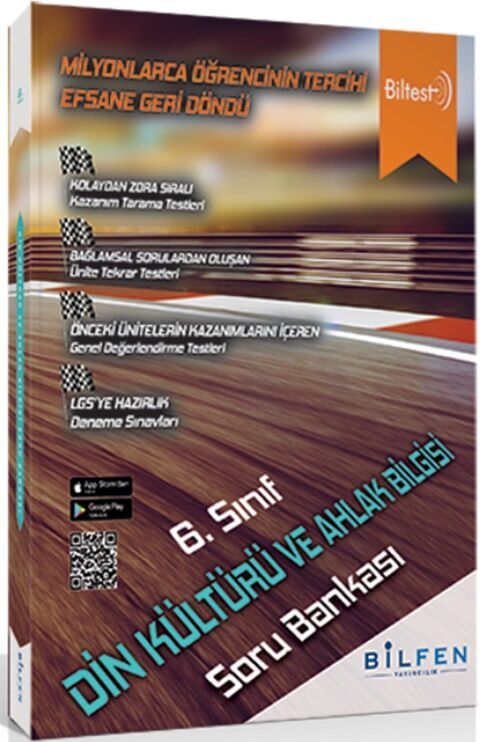 6. Sınıf Biltest Din Kültürü ve Ahlak Bilgisi Soru Bankası - BİLFEN YAYINCILIK kitap kapağı