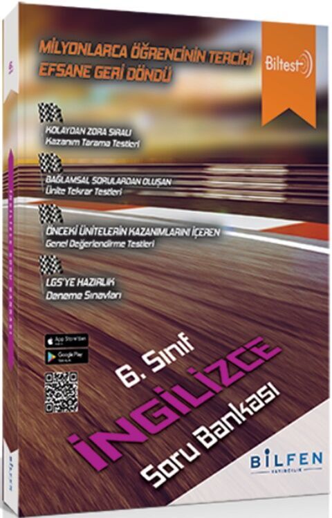 6. Sınıf İngilizce Biltest Soru Bankası - BİLFEN YAYINCILIK kitap kapağı