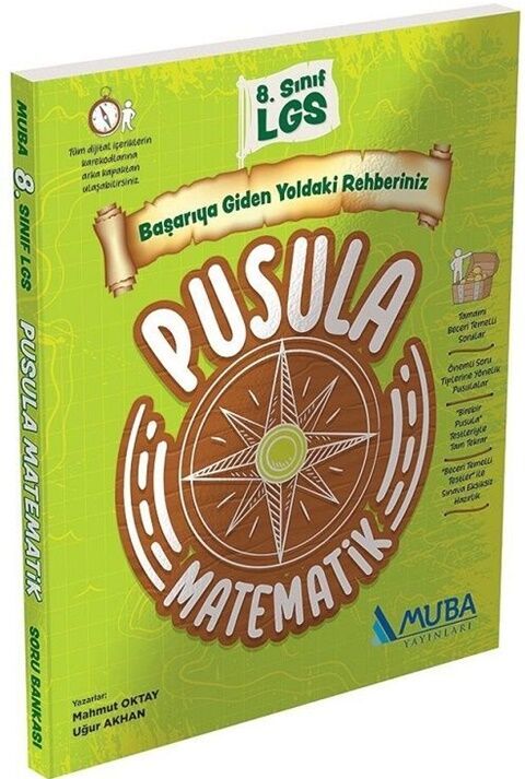 8. Sınıf LGS Matematik Pusula Soru Bankası - Muba Yayınları kitap kapağı