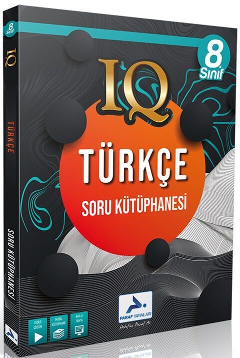 8. Sınıf LGS Türkçe IQ Soru Kütüphanesi - Paraf Yayınları kitap kapağı