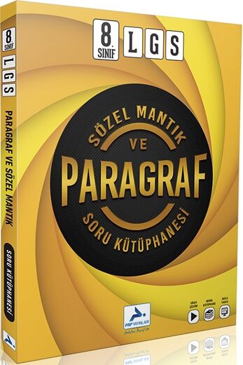 8. Sınıf LGS Sözel Mantık ve Paragraf Soru Kütüphanesi - Paraf Yayınları kitap kapağı