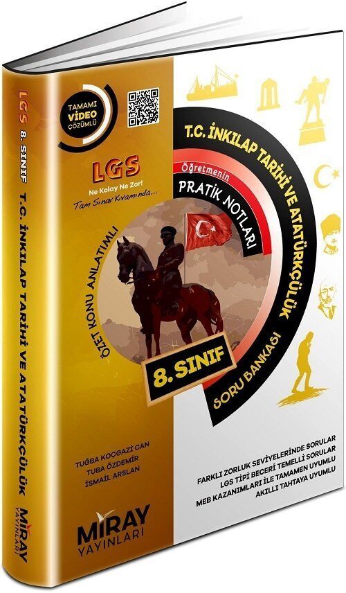 8. Sınıf LGS T.C İnkılap Tarihi ve Atatürkçülük Öğretmenin Pratik Notları Soru Bankası - Miray Yayınları kitap kapağı