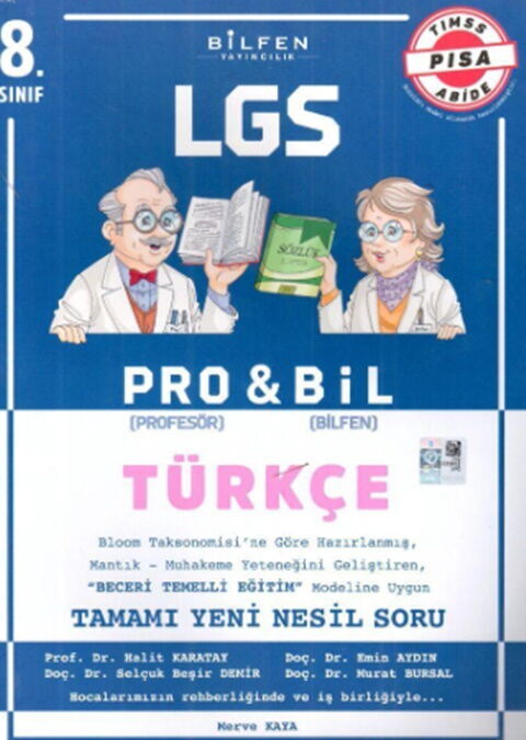 8. Sınıf LGS Türkçe Probil Soru Bankası - BİLFEN YAYINCILIK kitap kapağı