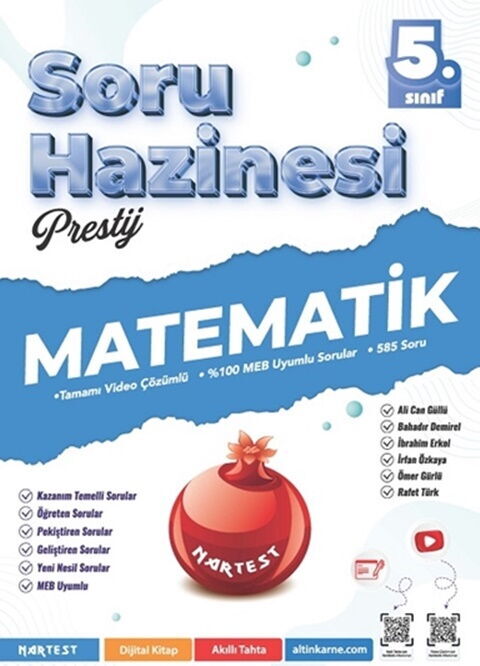 5. Sınıf Matematik Prestij Soru Hazinesi - Nartest Yayınevi kitap kapağı