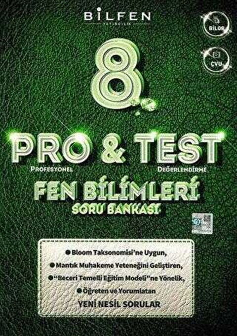 8. Sınıf ProTest Fen Bilimleri Soru Bankası - BİLFEN YAYINCILIK kitap kapağı