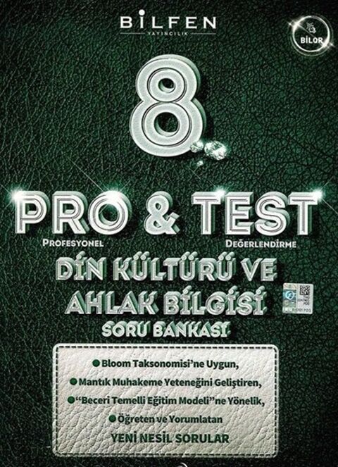 8. Sınıf Din Kültürü ve Ahlak Bilgisi ProTest Soru Bankası - BİLFEN YAYINCILIK kitap kapağı