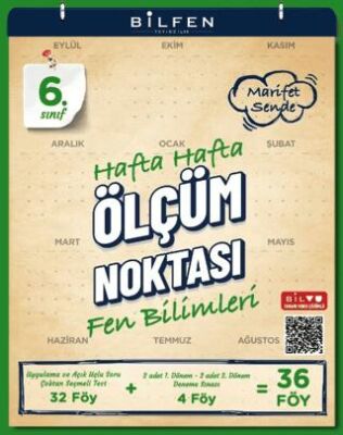6. Sınıf Fen Bilimleri Hafta Hafta Ölçüm Noktası - BİLFEN YAYINCILIK kitap kapağı