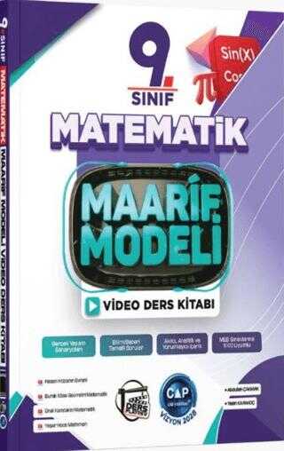 9. Sınıf Matematik Maarif Video Ders Kitabı - Çap Yayınları kitap kapağı