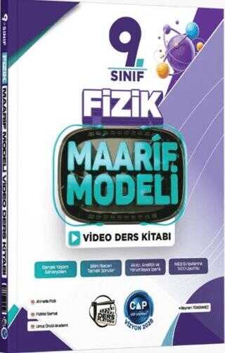 9. Sınıf Fizik Maarif Video Ders Kitabı - Çap Yayınları kitap kapağı