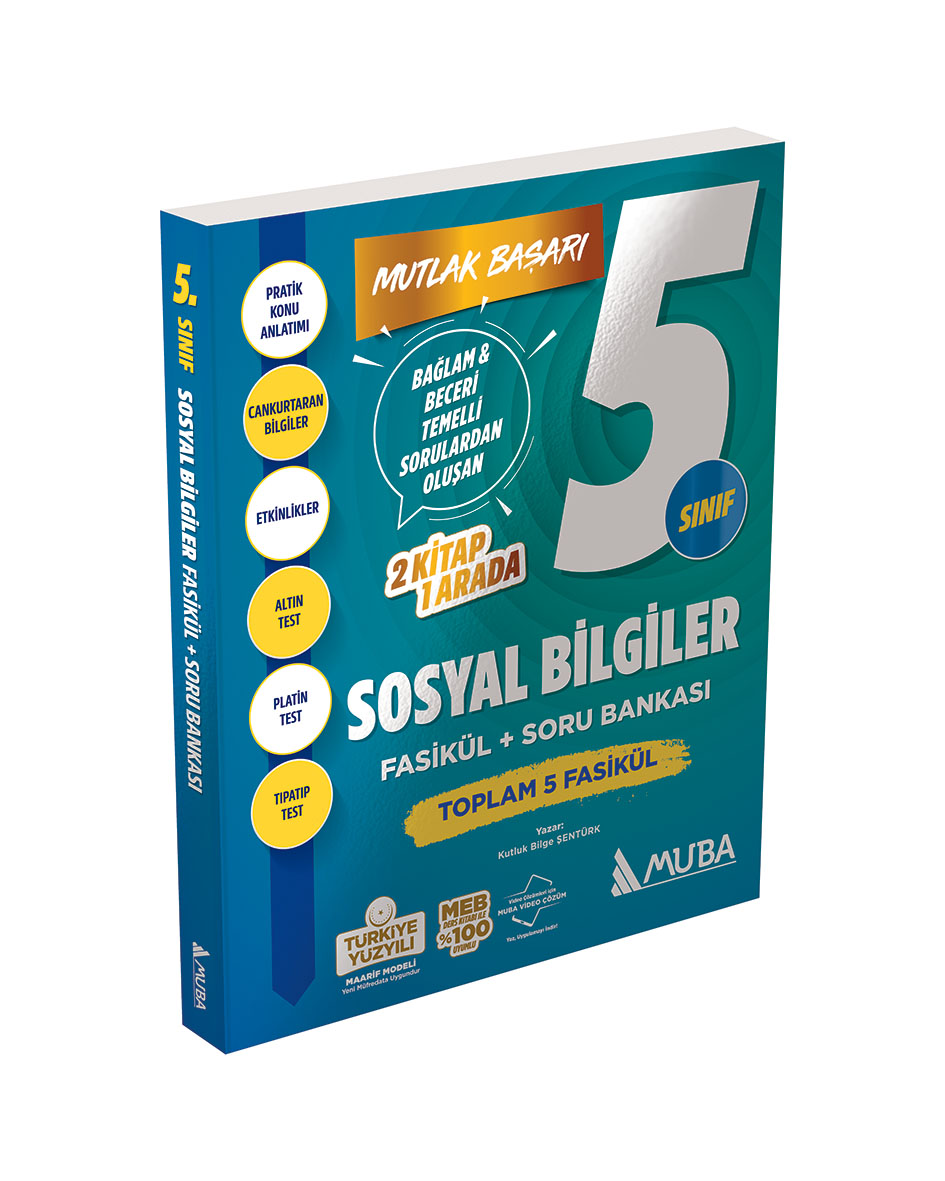 5. Sınıf Sosyal Bilgiler Fasikül + Soru Bankası - Muba Yayınları kitap kapağı