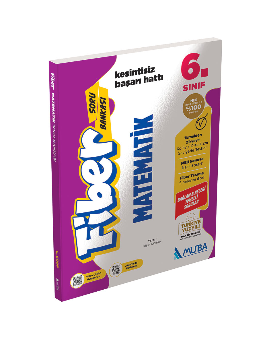 6. Sınıf Matematik Fiber Soru Bankası - Muba Yayınları kitap kapağı