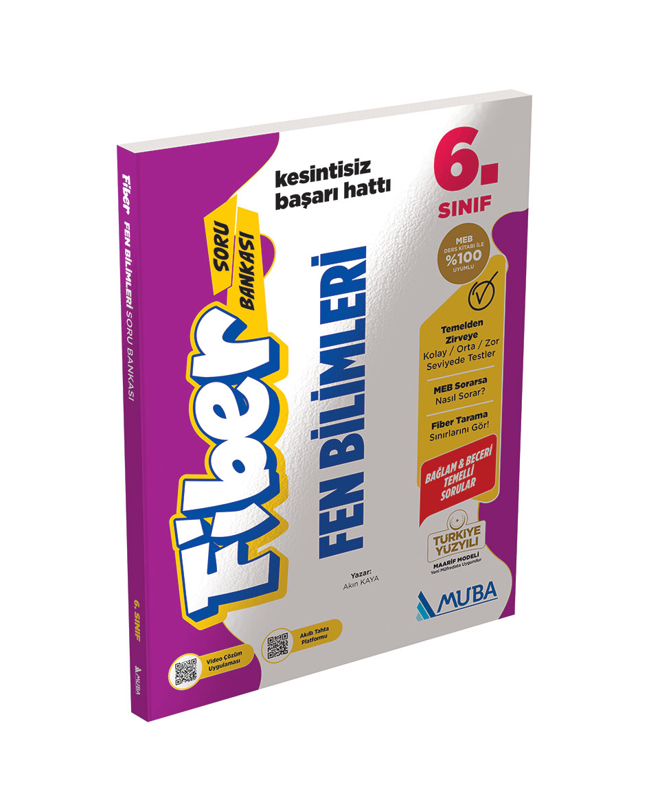 6. Sınıf Fen Bilimleri Fiber Soru Bankası - Muba Yayınları kitap kapağı