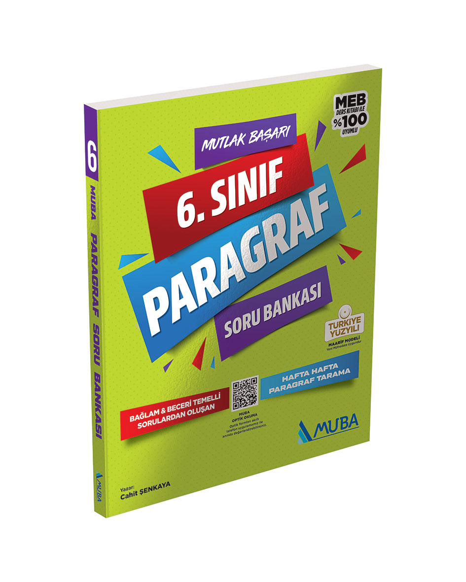 MB 6. Sınıf Paragraf Soru Bankası - Muba Yayınları kitap kapağı