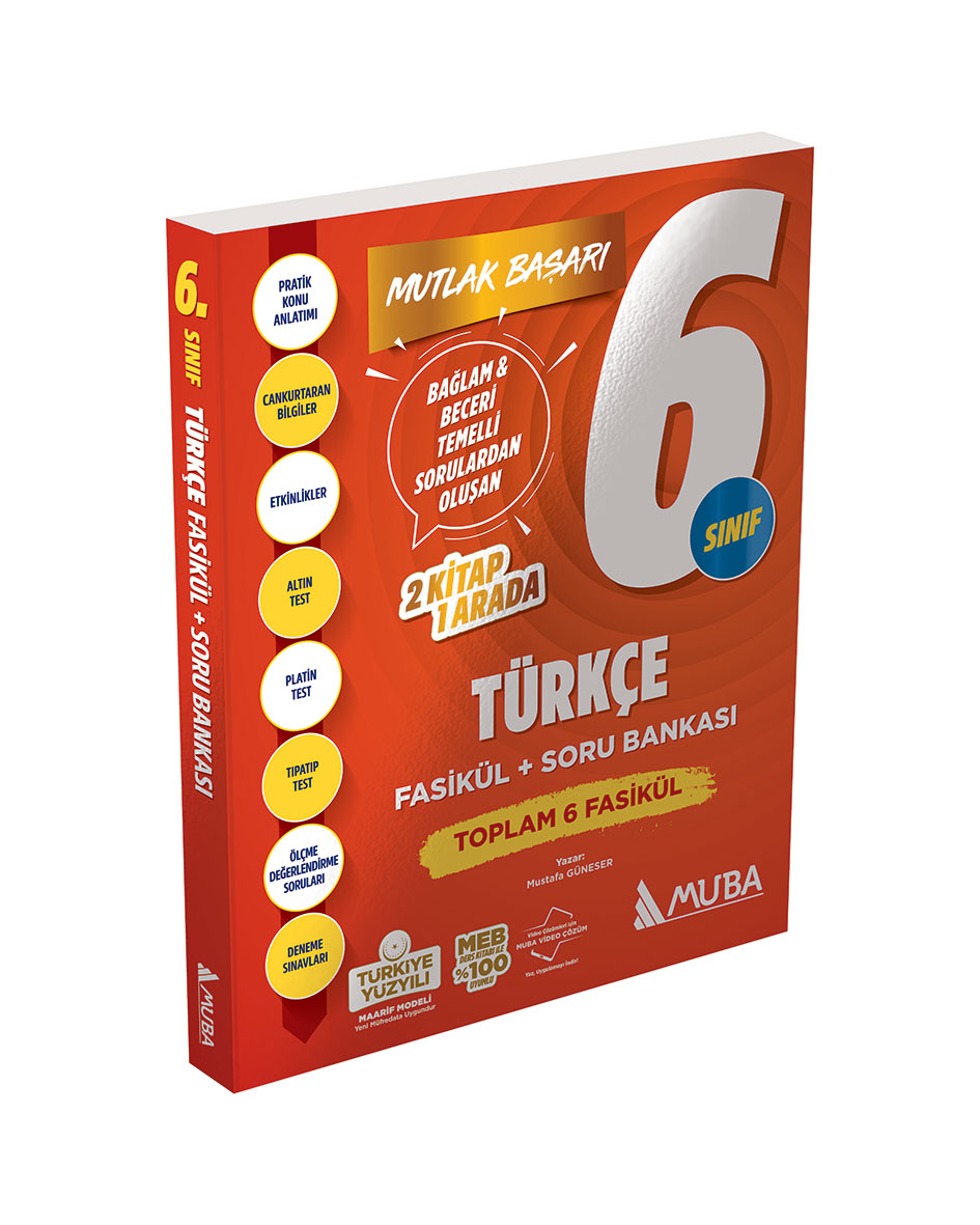 MB 6. Sınıf Türkçe Fasikül + Soru Bankası - Muba Yayınları kitap kapağı