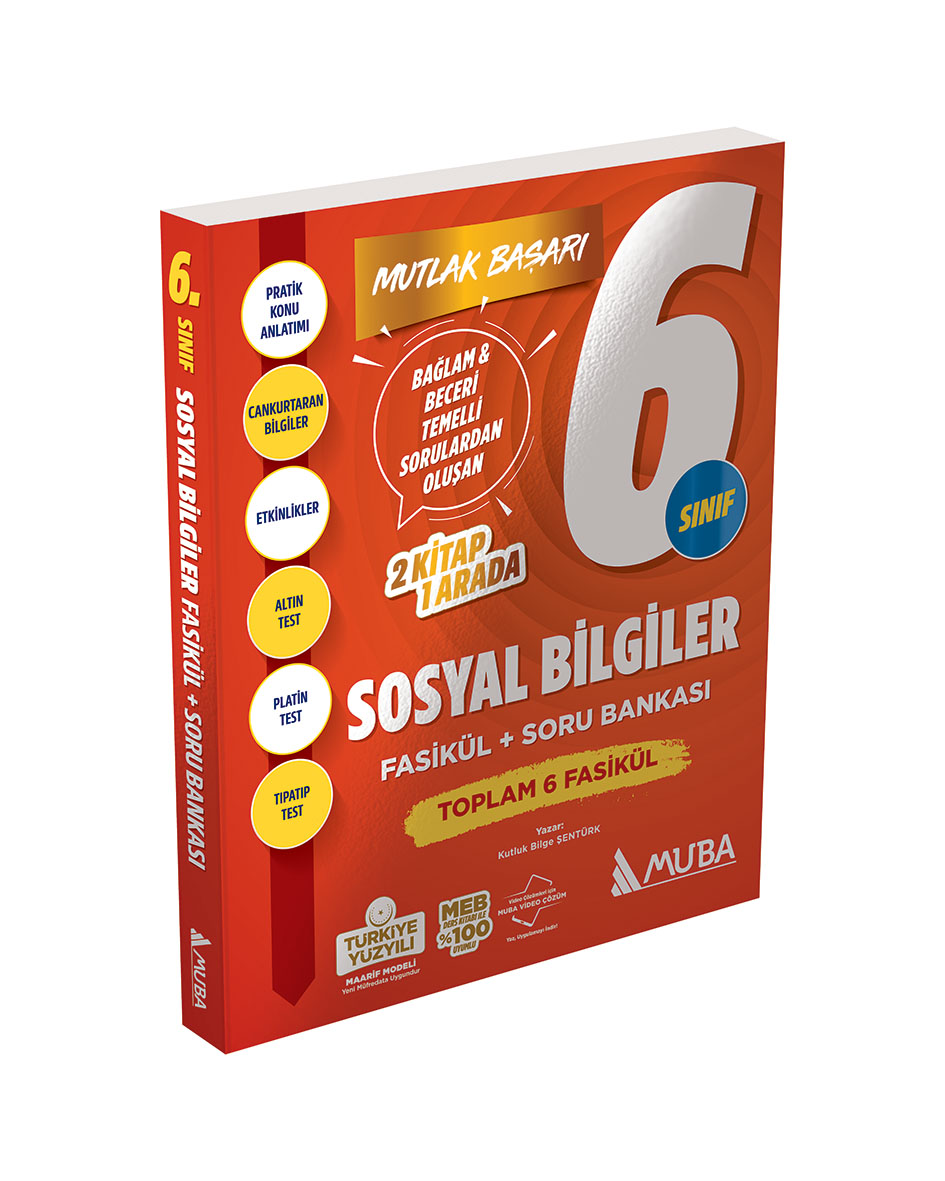MB 6. Sınıf Sosyal Bilgiler Fasikül + Soru Bankası - Muba Yayınları kitap kapağı