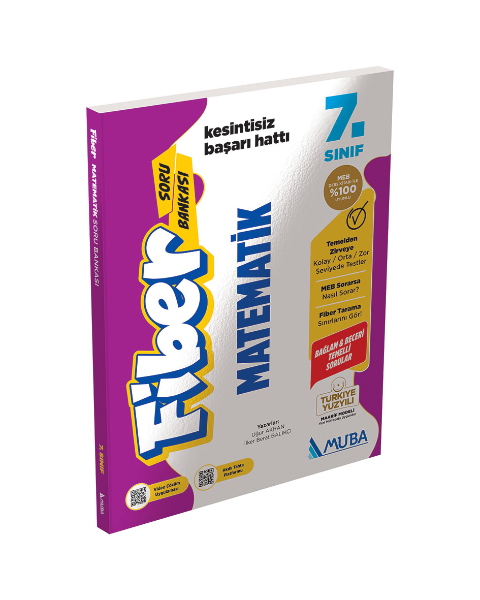 7. Sınıf Matematik Fiber Soru Bankası - Muba Yayınları kitap kapağı