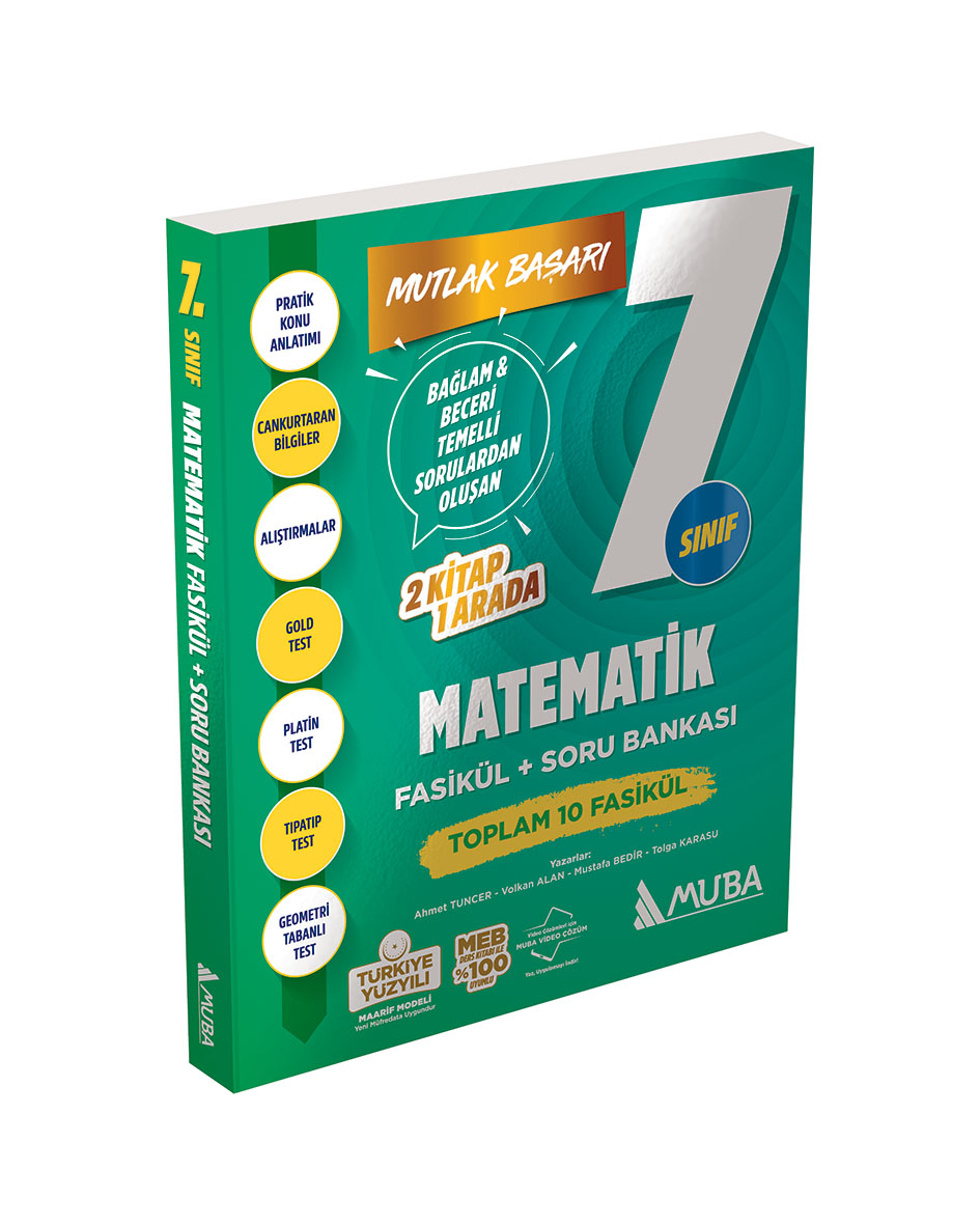 MB 7. Sınıf Matematik Fasikül + Soru Bankası - Muba Yayınları kitap kapağı