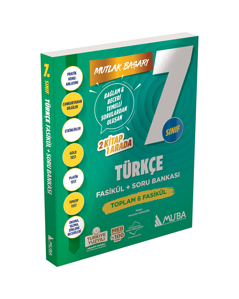 MB 7. Sınıf Türkçe Fasikül + Soru Bankası - Muba Yayınları kitap kapağı