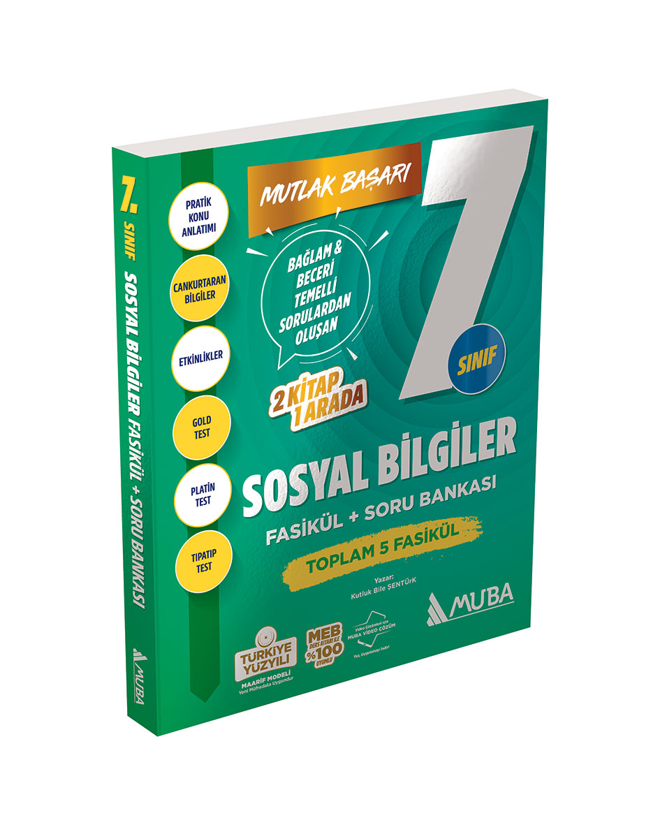 MB 7. Sınıf Sosyal Bilgiler Fasikül + Soru Bankası - Muba Yayınları kitap kapağı