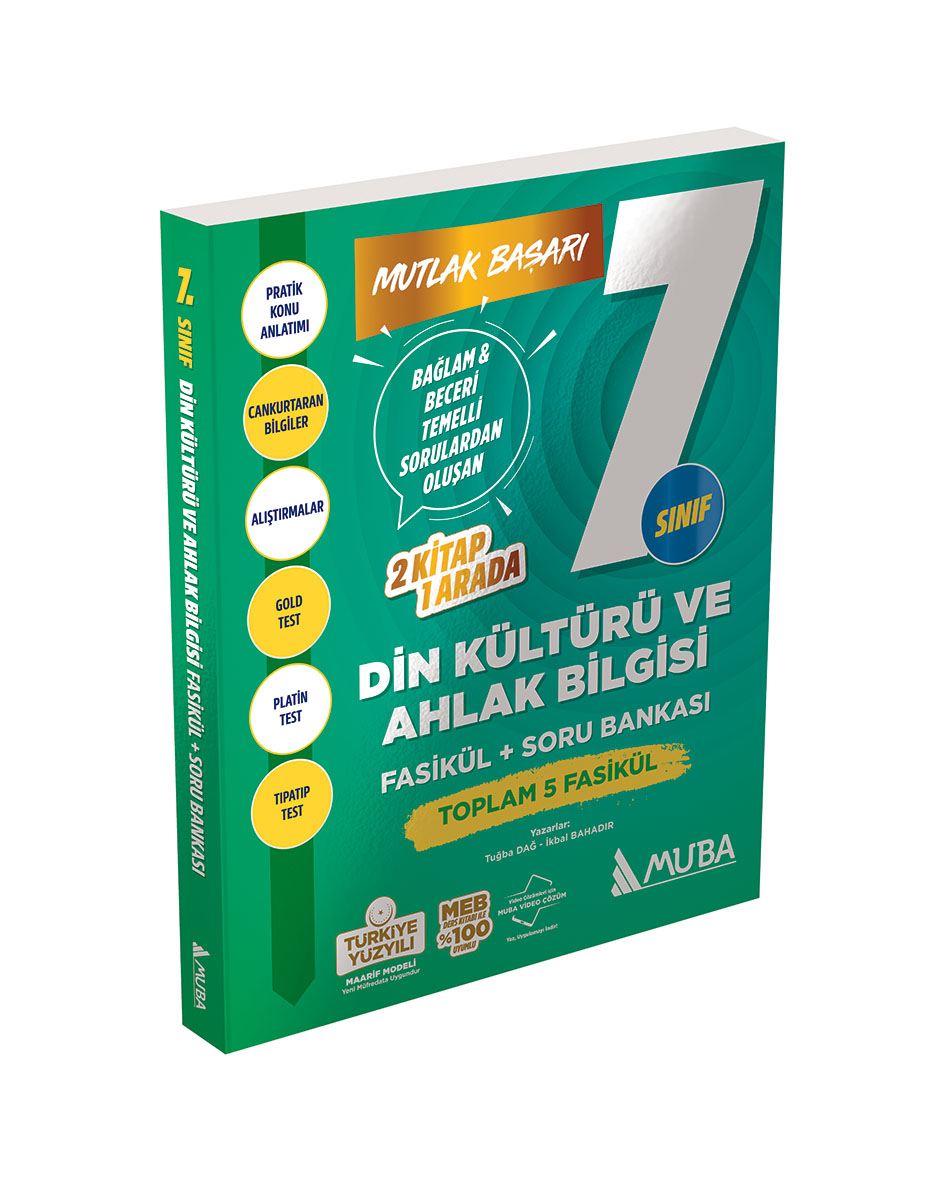 MB 7. Sınıf Din Kültürü Fasikül + Soru Bankası - Muba Yayınları kitap kapağı